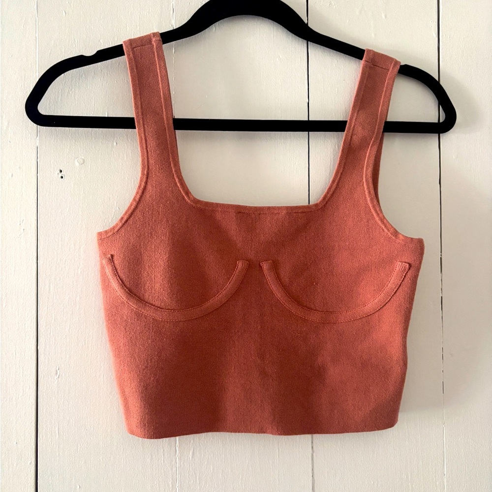 Good American The Cupped Tank Top Size 1/2